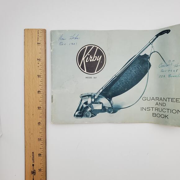 Vtg KIRBY Model 561 Vaccum Cleaner INSTRUCTION BOOK Owners MANUAL - Picture 14 of 14